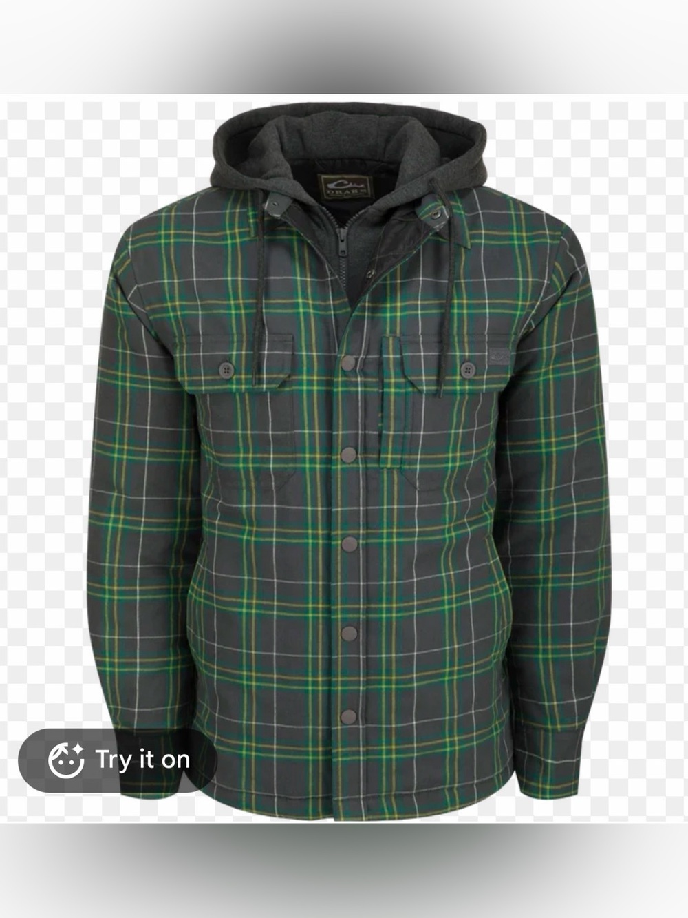 Drake The Campfire Flannel Hoodie Size XL